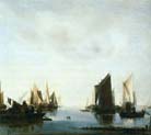 seascape with sailing boats